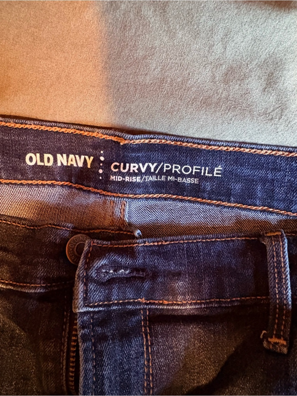Old Navy womens Curvy/Profile Dark Blue Jeans